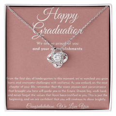 Graduation Love Knot Necklace