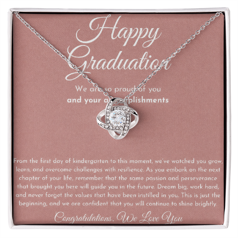 Graduation Love Knot Necklace