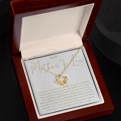 For the Woman Whose Love Made Our Family Whole — Love Knot Necklace