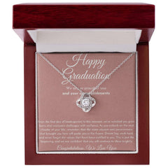 Graduation Love Knot Necklace